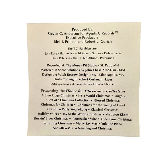 Olde Tyme Christmas Music CD By The E.C. Ramblers 37397cd - Picture 2 of 3